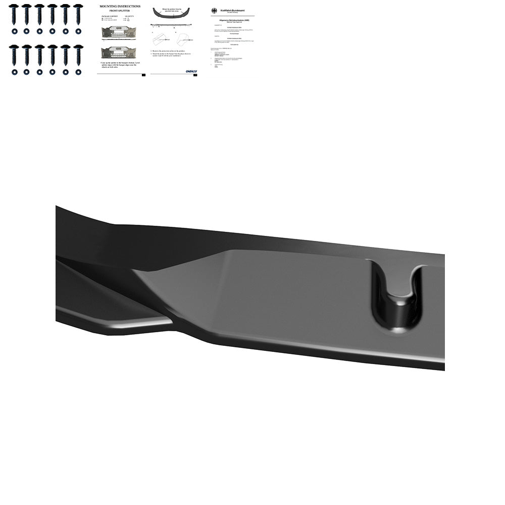 Frontsplitter passend für MERCEDES Vito W447 2014+ mit ABE TÜV Hochglanz Schwarz