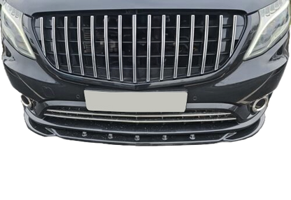Frontsplitter passend für MERCEDES Vito W447 2014+ mit ABE TÜV Hochglanz Schwarz