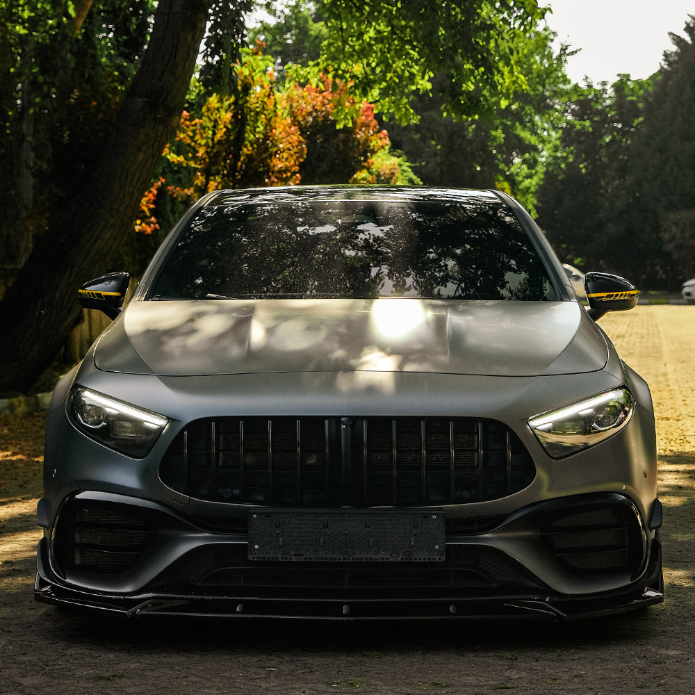 FS01.201 - Frontsplitter passend für Mercedes A45 S Aero Pack W177 / W177 Facelift 2019+ Hochglanz Schwarz