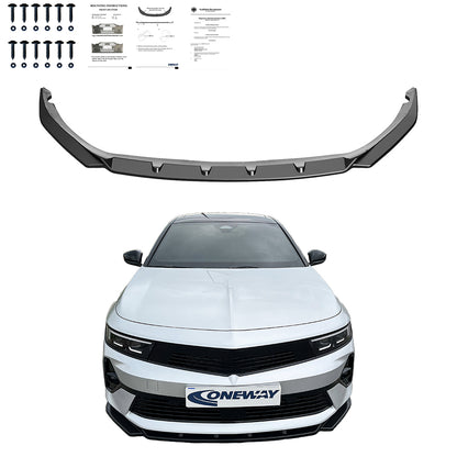 Frontsplitter passend für OPEL Astra L 2020+ mit ABE TÜV Hochglanz Schwarz