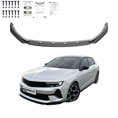 Frontsplitter passend für OPEL Astra L 2020+ mit ABE TÜV Hochglanz Schwarz
