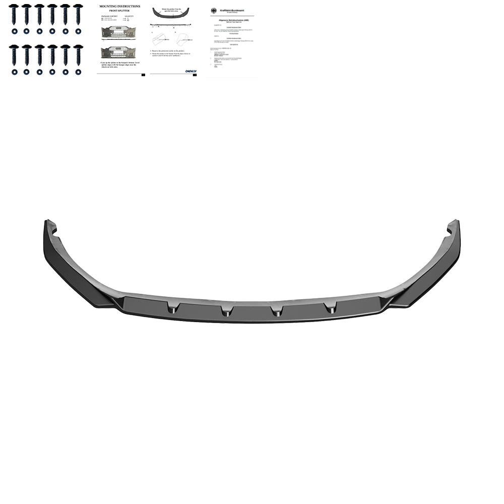 Frontsplitter passend für OPEL Astra L 2020+ mit ABE TÜV Hochglanz Schwarz