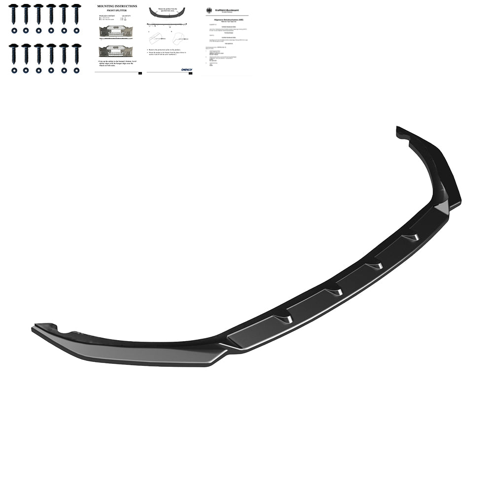 Frontsplitter passend für OPEL Astra L 2020+ mit ABE TÜV Hochglanz Schwarz