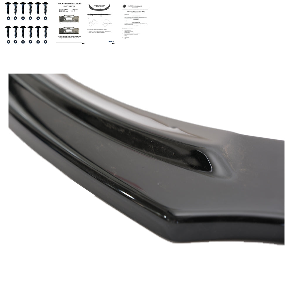 Frontsplitter passend für Opel Astra OPC/VXR J MK4 2009-2015 mit ABE TÜV Hochglanz Schwarz