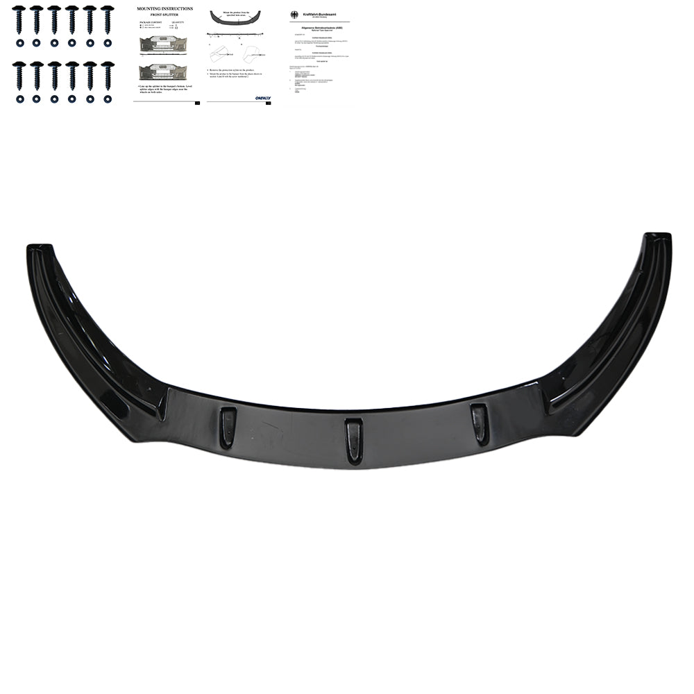Frontsplitter passend für Opel Astra OPC/VXR J MK4 2009-2015 mit ABE TÜV Hochglanz Schwarz