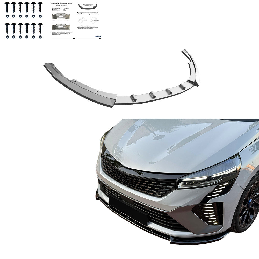 FS01.173 - Frontsplitter passend für RENAULT Clio Mk6 2024+ Hochglanz Schwarz