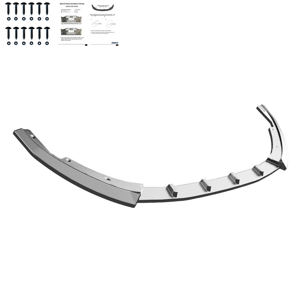 FS01.173 - Frontsplitter passend für RENAULT Clio Mk6 2024+ Hochglanz Schwarz