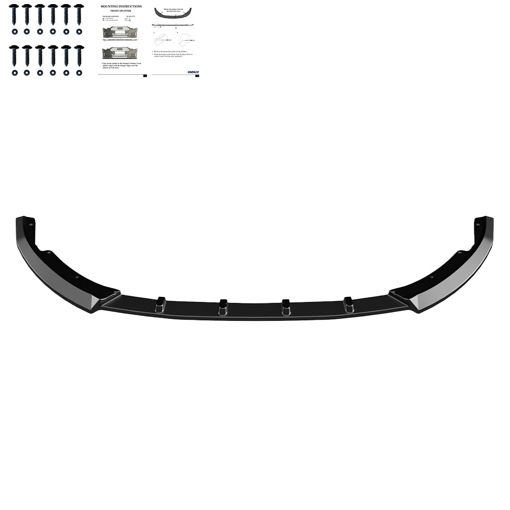 FS01.173 - Frontsplitter passend für RENAULT Clio Mk6 2024+ Hochglanz Schwarz