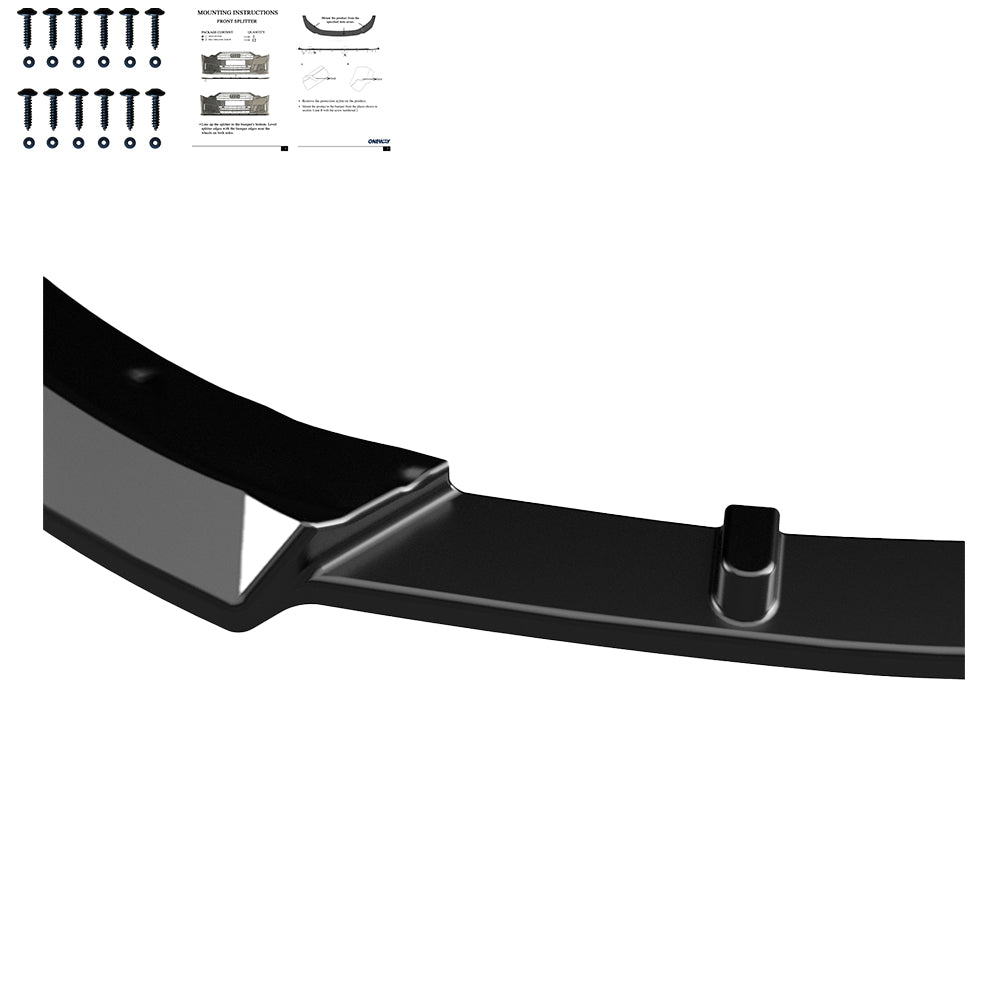 FS01.173 - Frontsplitter passend für RENAULT Clio Mk6 2024+ Hochglanz Schwarz