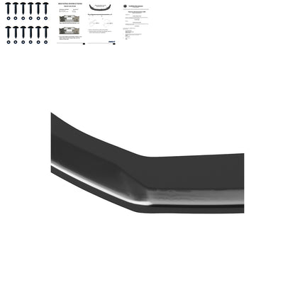 Frontsplitter passend für SEAT Leon FR MK3 Facelift 2017-2019 Version 2 mit ABE TÜV Hochglanz Schwarz