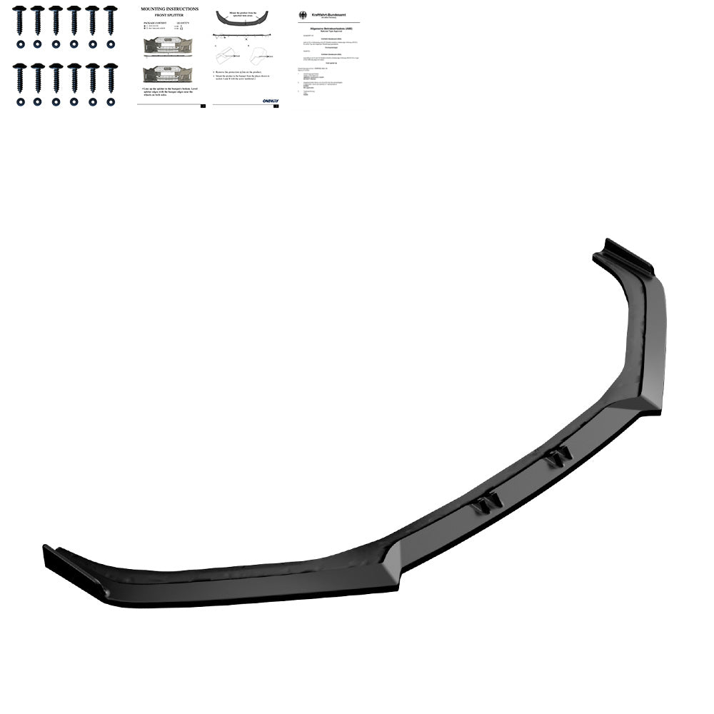 Frontsplitter passend für SUBARU BRZ Mk1 2012-2017 mit ABE TÜV Hochglanz Schwarz