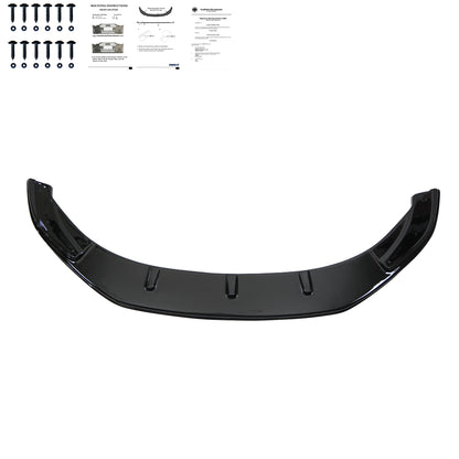 FS01.003 - Frontsplitter passend für VW Caddy MK4 2015-2021 mit ABE TÜV Hochglanz Schwarz