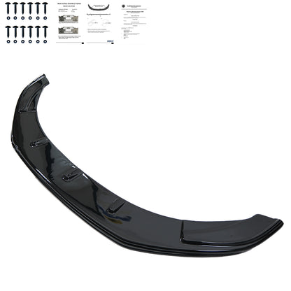 FS01.003 - Frontsplitter passend für VW Caddy MK4 2015-2021 mit ABE TÜV Hochglanz Schwarz