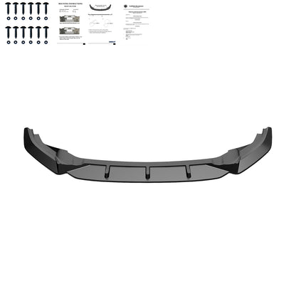 FS01.022 - Frontsplitter passend für VW Golf MK 7 R 2013-2016 Version 2 mit ABE TÜV Hochglanz Schwarz