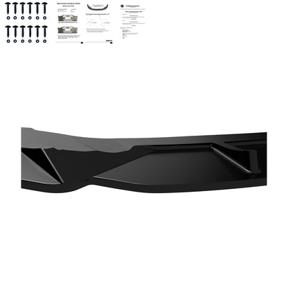 FS01.022 - Frontsplitter passend für VW Golf MK 7 R 2013-2016 Version 2 mit ABE TÜV Hochglanz Schwarz