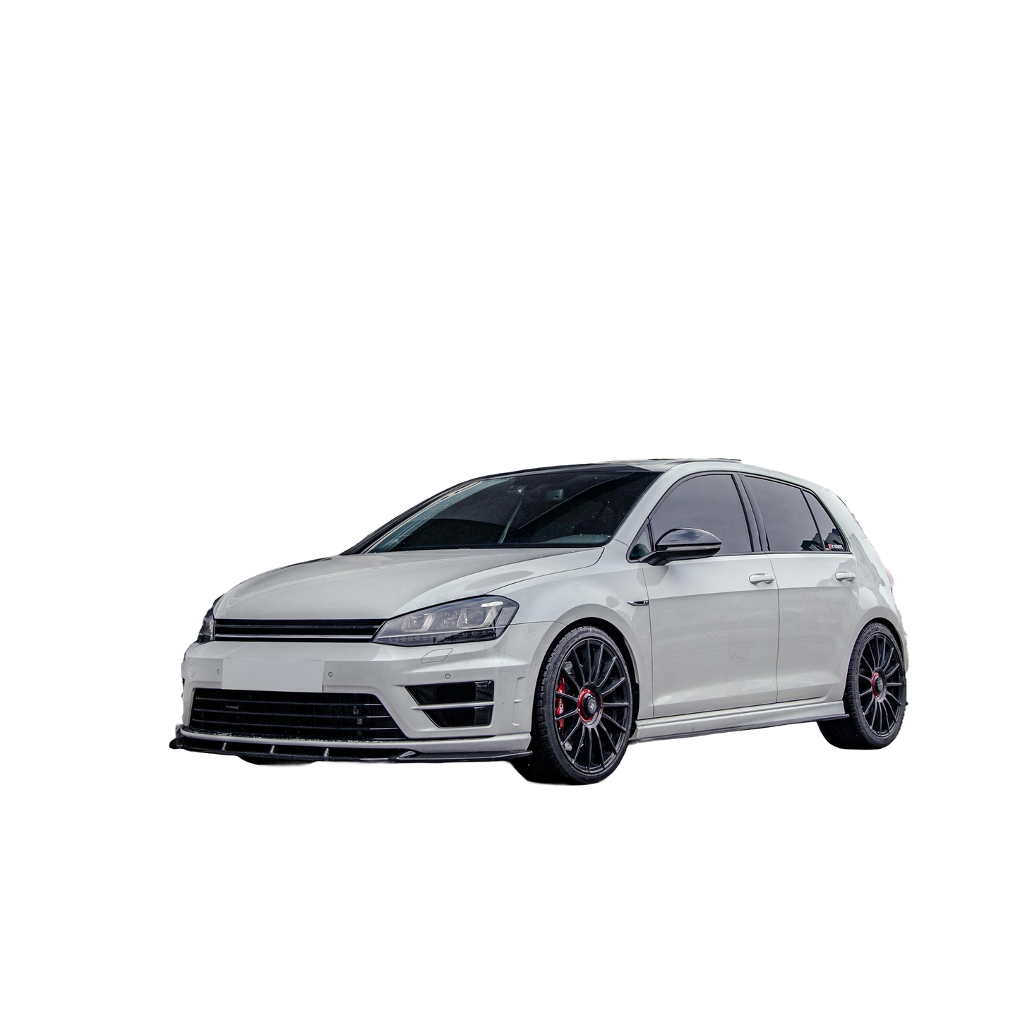FS01.022 - Frontsplitter passend für VW Golf MK 7 R 2013-2016 Version 2 mit ABE TÜV Hochglanz Schwarz