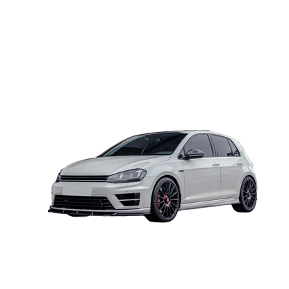 FS01.022 - Frontsplitter passend für VW Golf MK 7 R 2013-2016 Version 2 mit ABE TÜV Hochglanz Schwarz