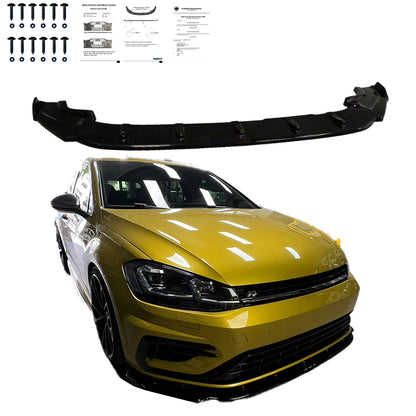 FS01.024 - Frontsplitter passend für VW Golf MK 7.5 R 2017-2020 mit ABE TÜV Hochglanz Schwarz