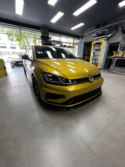 FS01.024 - Frontsplitter passend für VW Golf MK 7.5 R 2017-2020 mit ABE TÜV Hochglanz Schwarz