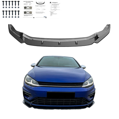 Frontsplitter passend für VW Golf MK 7.5 R 2017-2020 Version 3 mit ABE TÜV Hochglanz Schwarz