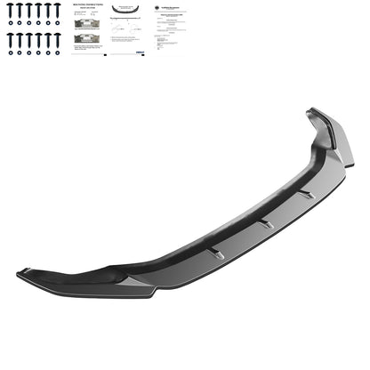 Frontsplitter passend für VW Golf MK 7.5 R 2017-2020 Version 3 mit ABE TÜV Hochglanz Schwarz