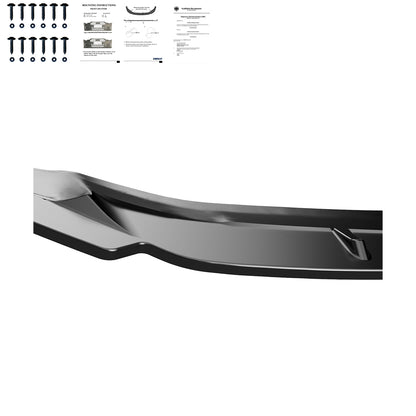 Frontsplitter passend für VW Golf MK 7.5 R 2017-2020 Version 3 mit ABE TÜV Hochglanz Schwarz