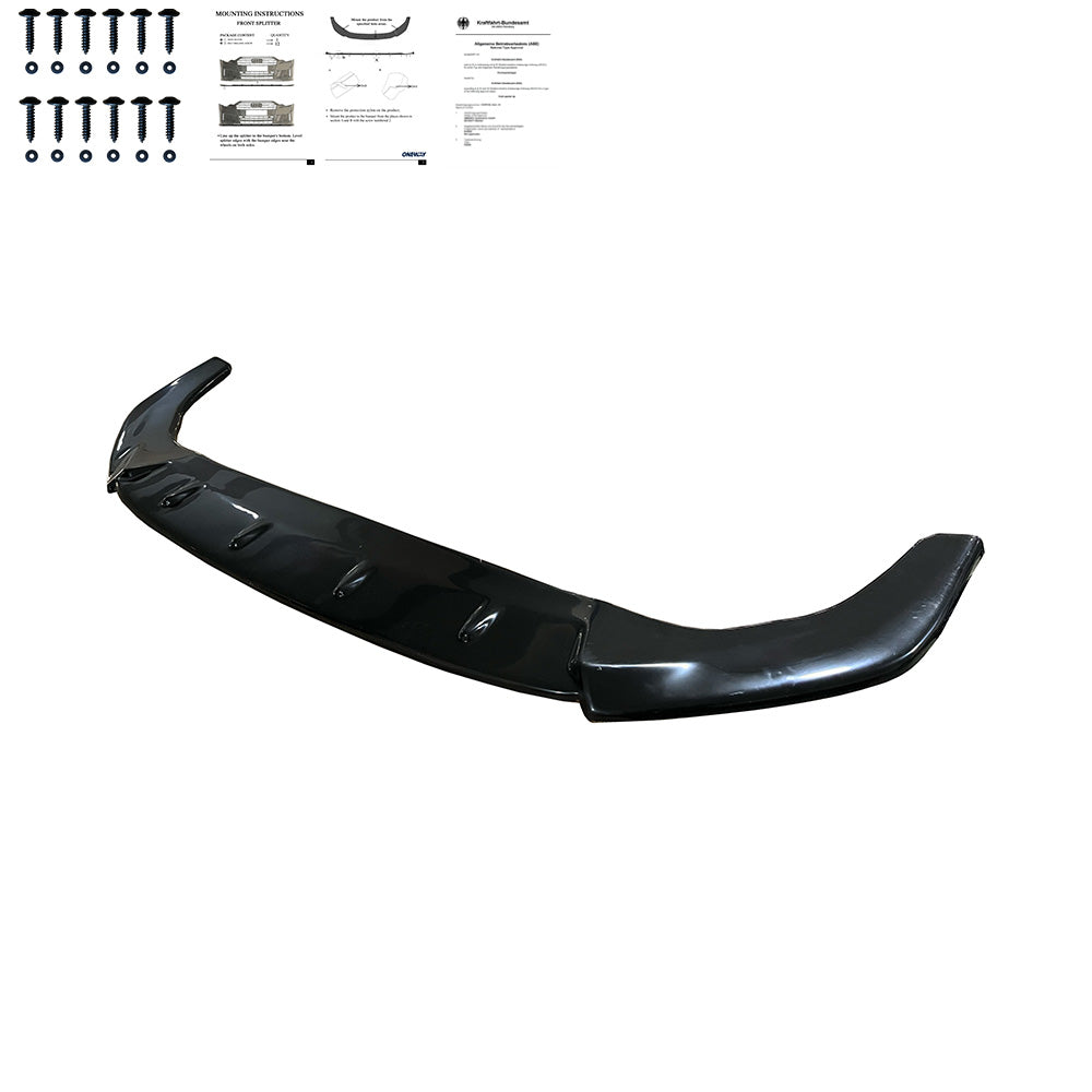 Frontsplitter passend für VW Golf MK 8 GTI / GTE / R Line 2020-2024 v2 mit ABE TÜV Hochglanz Schwarz