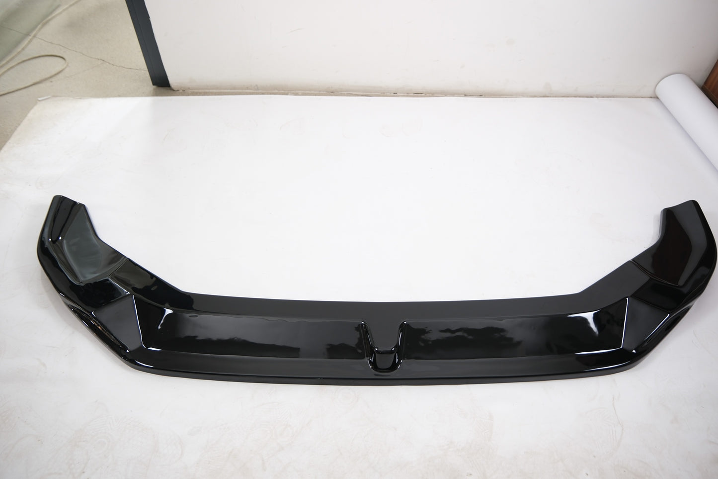 Frontsplitter passend für VW Crafter MK2 2017+ / MAN TGE MK1 Prefacelift 2017+ Version 2 mit ABE TÜV Hochglanz Schwarz