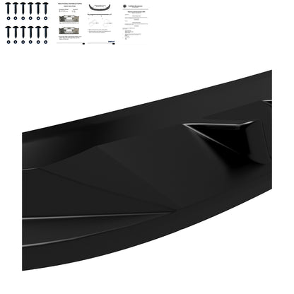 FS01.001 - Frontsplitter passend für VW Caddy MK5 2021+ Version 2 mit ABE TÜV Hochglanz Schwarz