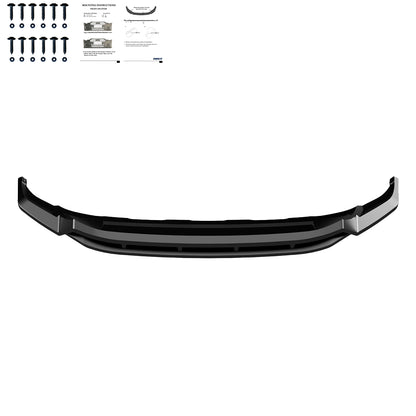 FS01.177 - Frontsplitter passend für VW Touareg Mk3 R-Line 2018-2023 Hochglanz Schwarz