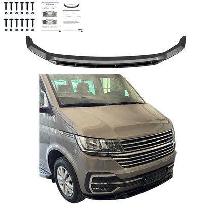 Frontsplitter passend für VW Volkswagen Transporter T7 2024+ v5 Hochglanz Schwarz