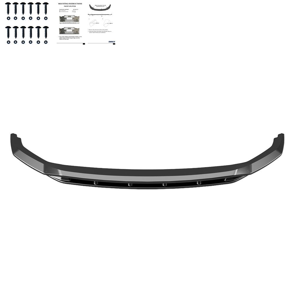 Frontsplitter passend für VW Volkswagen Transporter T7 2024+ v5 Hochglanz Schwarz