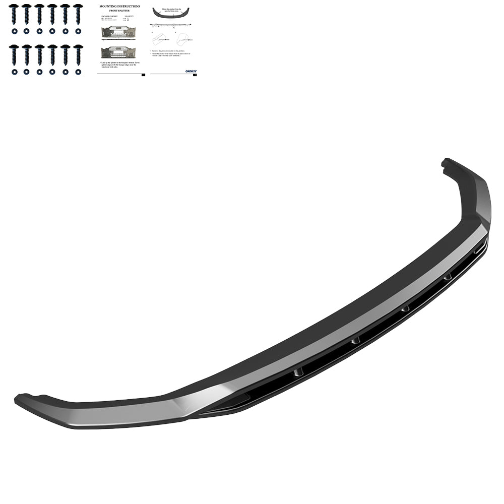 Frontsplitter passend für VW Volkswagen Transporter T7 2024+ v5 Hochglanz Schwarz