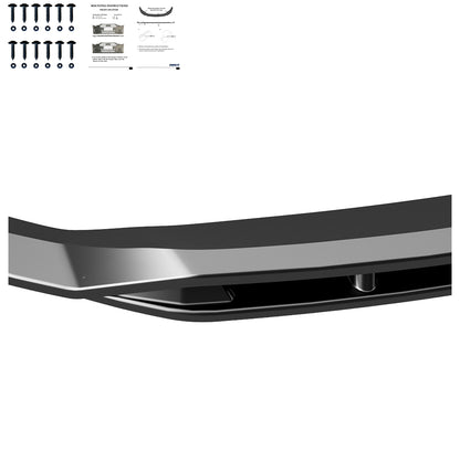 Frontsplitter passend für VW Volkswagen Transporter T7 2024+ v5 Hochglanz Schwarz