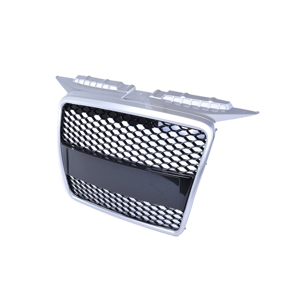 Sport Kühlergrill Silber-Hochglanz Schwarz AUDI A3 8P Sportback Pre-Facelift 2005-2008 RS Stil