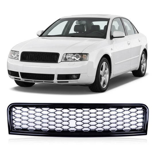 Sportgrill Hochglanz Schwarz passend für Audi A4 B6 8E 2000-2004