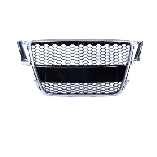 Sport Grill Silber & Schwarz für AUDI A5 8T Coupe Cabrio Sportback 2007-2011 RS Style