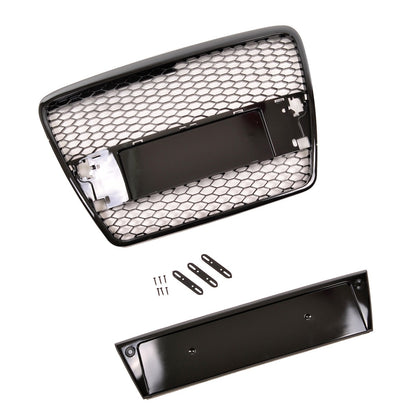 Sportgrill Hochglanz Schwarz passend für Audi A6 C6 (4F) 2004-2008
