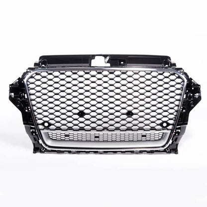 Sportgrill Chrom & Hochglanz Schwarz passend für Audi A3 8V 2012-2016