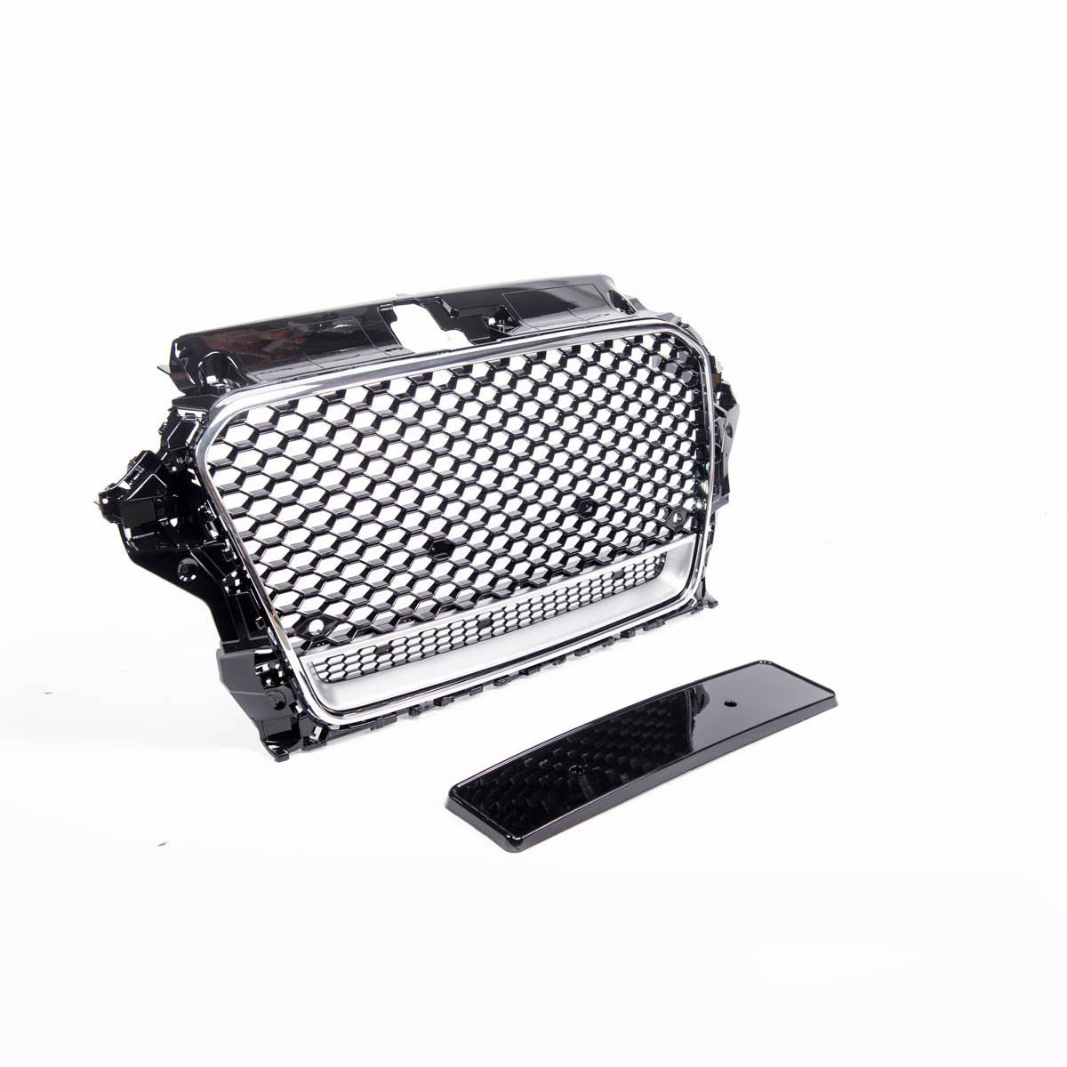 Sportgrill Chrom & Hochglanz Schwarz passend für Audi A3 8V 2012-2016