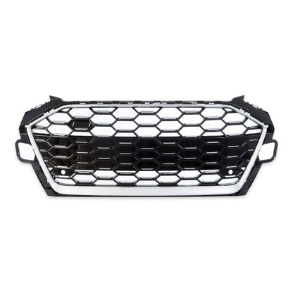 Kühlergrill Silber passend für Audi A4 B9 8W Facelift 2020-2024
