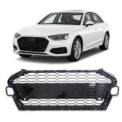 Kühlergrill Hochglanz Schwarz passend für Audi A4 B9 8W Facelift 2020-2024