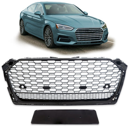 Kühlergrill Hochglanz Schwarz passend für Audi A5 F5 2016-2020