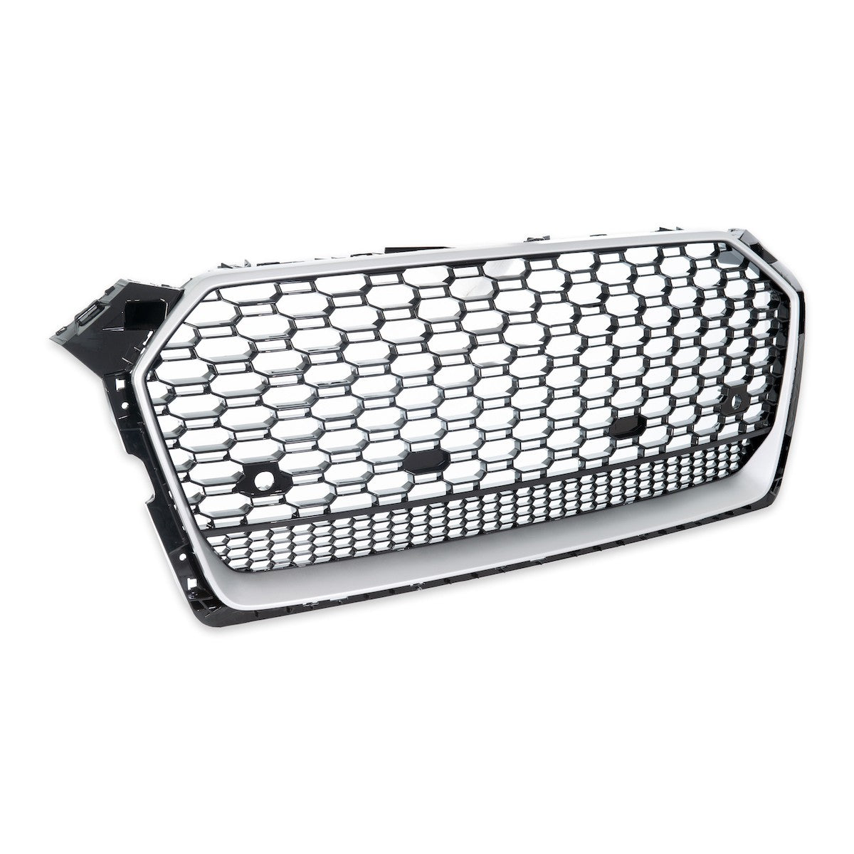 Silber & Hochglanz Schwarz Sportgrill passend für Audi A5 F5 2016-2020