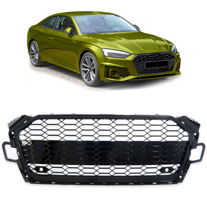 Sportgrill Hochglanz Schwarz passend für Audi A5 F5 2020-2024