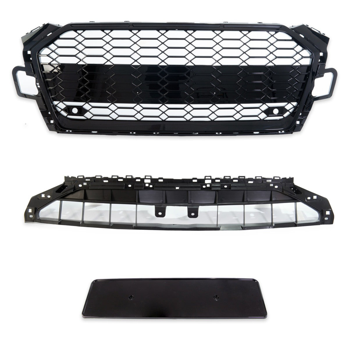 Sportgrill Hochglanz Schwarz passend für Audi A5 F5 2020-2024