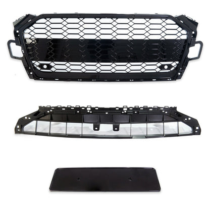 Sportgrill Hochglanz Schwarz passend für Audi A5 F5 2020-2024