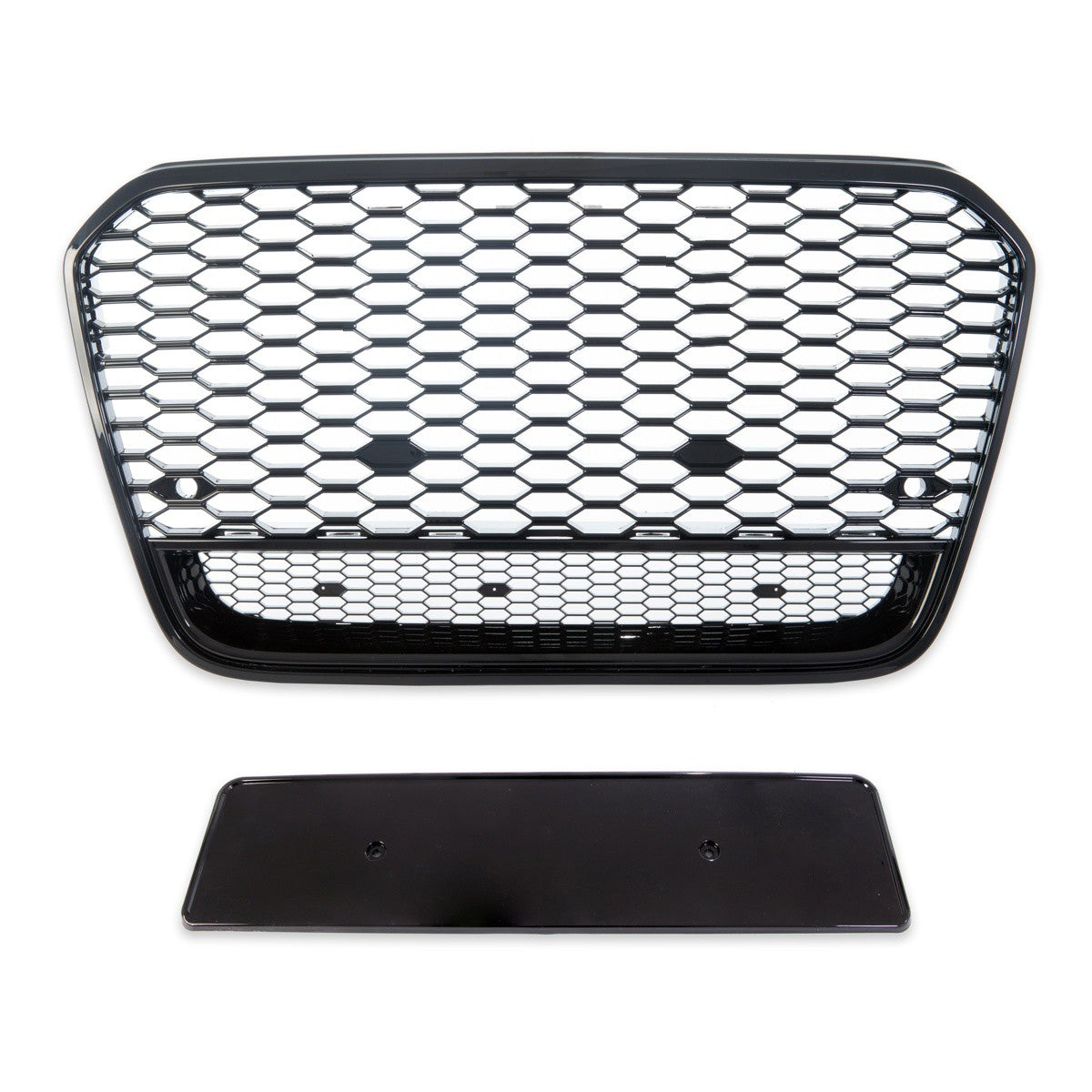 Sportgrill Hochglanz Schwarz passend für Audi A6 C7 4G 2011-2015