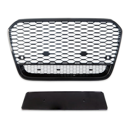 Sportgrill Hochglanz Schwarz passend für Audi A6 C7 4G 2011-2015