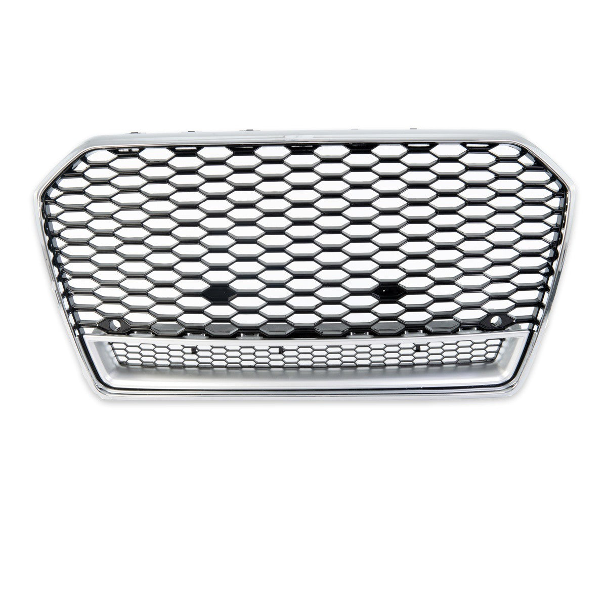 Sportgrill Silber & Hochglanz Schwarz passend für Audi A6 C7 4G 2015-2018